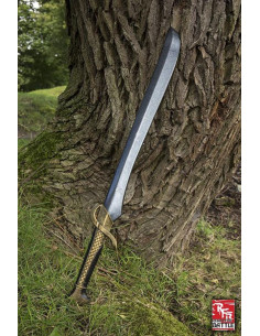 Épée elfique tressée prête pour la bataille, LARP