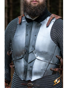 Cuirasse médiévale complète modèle Dreki, Polished-Epic Dark