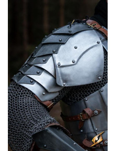 Épaulettes médiévales modèle Dreki, Polished-Epic Dark