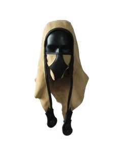 Capuche fourrure suede Akku couvrir les bouches