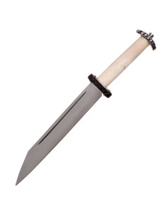 Couteau Seax court avec étui en cuir