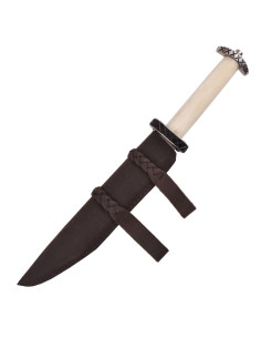 Couteau Seax court avec étui en cuir 2