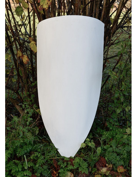 Bouclier médiéval long, à peindre