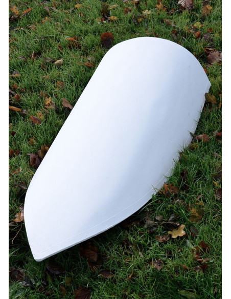 Bouclier médiéval long, à peindre