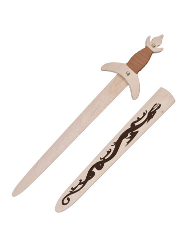 Épée de dragon en bois pour enfants, différentes tailles
 Taille-Cadet