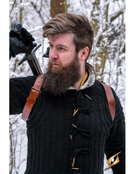 Double tahalí pour le dos en cuir...