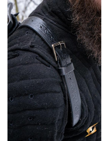 Tahalí double pour le dos en noir