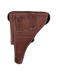 Bandoulière pour pistolet allemand WWII P08, cuir marron 2