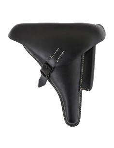 Holster pour pistolet allemand WWII P08, cuir noir