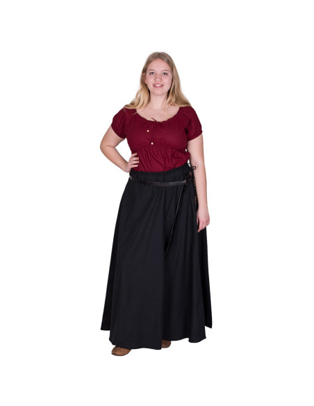 Chemisier médiéval à manches courtes...