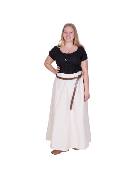 Chemisier médiéval à manches courtes...