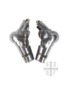 Protecteurs médiévaux avec coudières, S. XIV