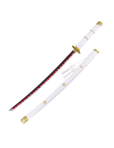 Katana décoratif Im Zoro One Piece, poignée blanche