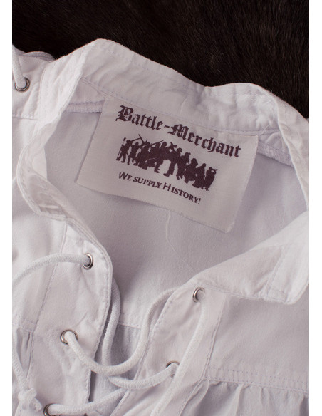 Chemise médiévale blanche à nouer...
