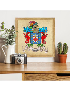 Image de bouclier héraldique avec 1 nom de famille... 2