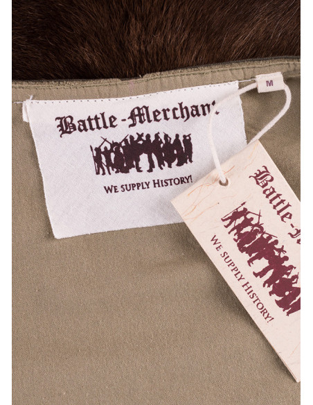 Veste médiévale Griselda en daim,...