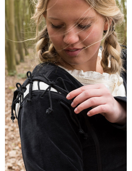 Veste médiévale Griselda en Daim,...