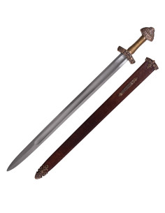 Épée Viking Dybäck avec fourreau avec lame en acier trempé