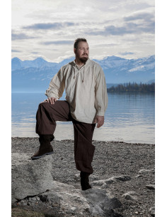 Pantalon médiéval Gerold, couleur marron 2