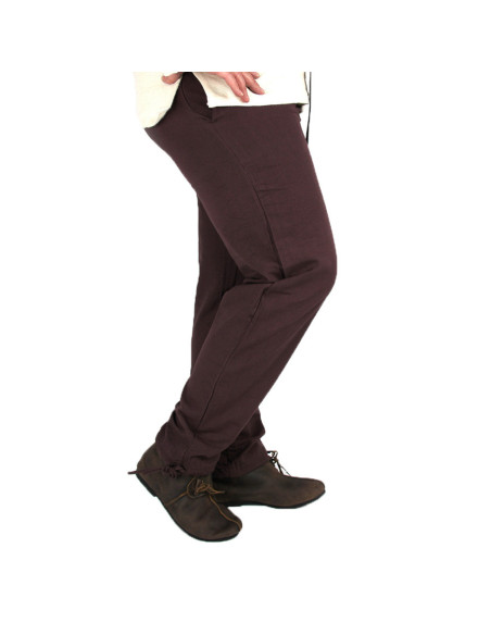 Pantalon médiéval Arvo, couleur marron