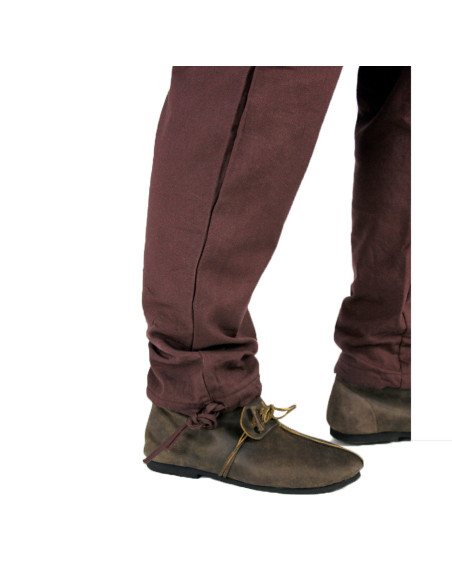 Pantalon médiéval Arvo, couleur marron