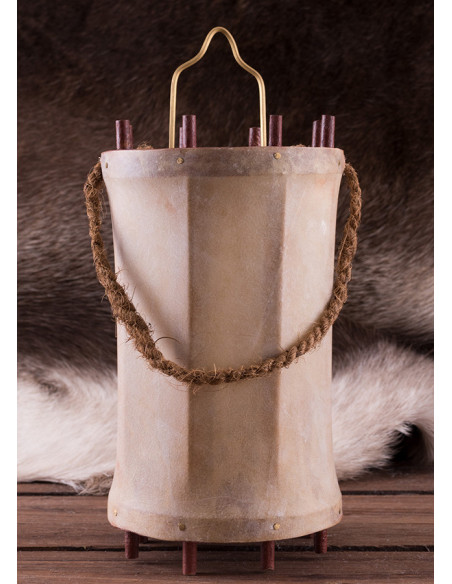 Lanterne-lanterne médiévale en bois...