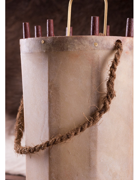 Lanterne-lanterne médiévale en bois...