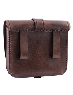 Sac Romano Lucio Vero en cuir de buffle avec passants 2