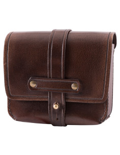 Sac Romano Lucio Vero en cuir de buffle avec passants