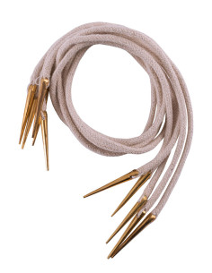 Jeu de 5 cordons tressés avec embouts laiton