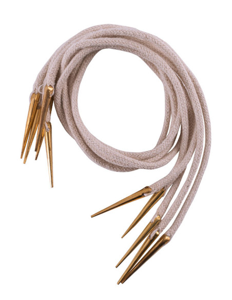 Jeu de 5 cordons tressés avec embouts...