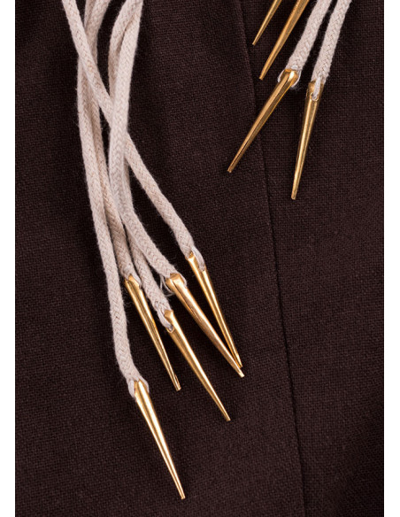 Jeu de 5 cordons tressés avec embouts...