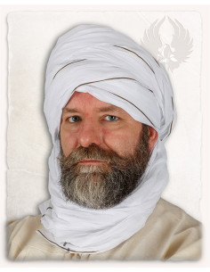 Authentique Turban Masud Arabe Blanc