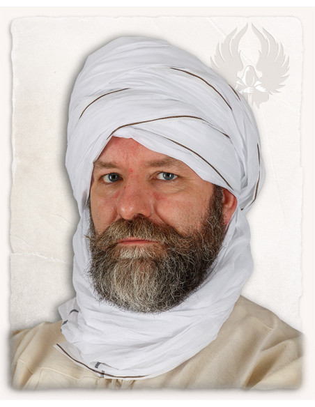Authentique Turban Masud Arabe Blanc