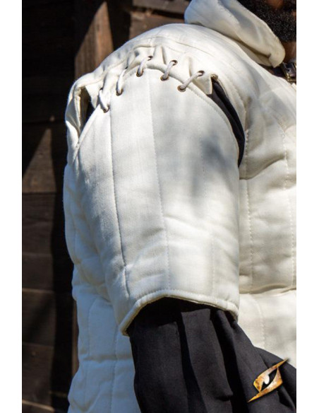Gambison médiéval à manches courtes...