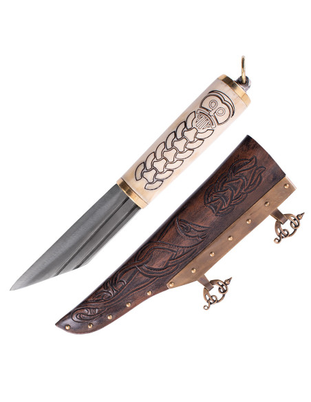 Couteau Seax ou Viking avec manche en...