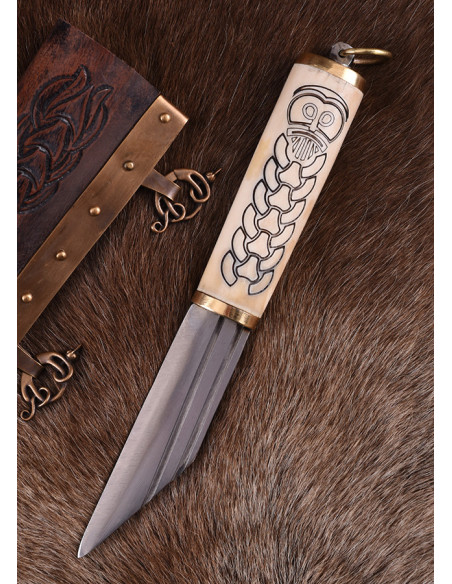 Couteau Seax ou Viking avec manche en...