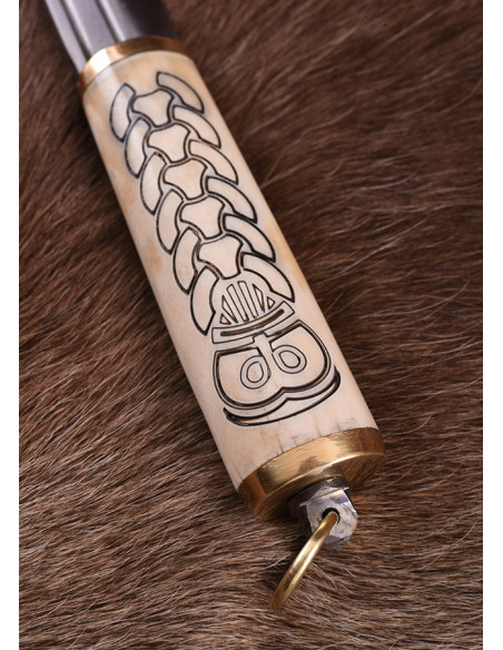 Couteau Seax ou Viking avec manche en...