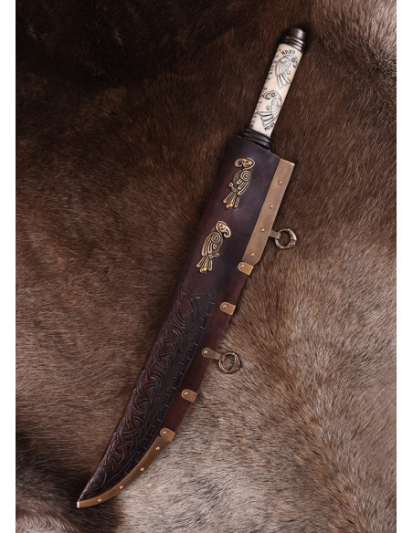 Seax ou long couteau Viking avec...