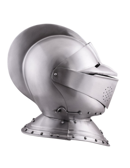 Casque médiéval anglais fermé du XVIe...