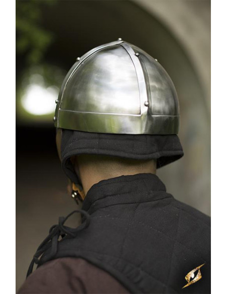 Casque viking avec masque, finition...