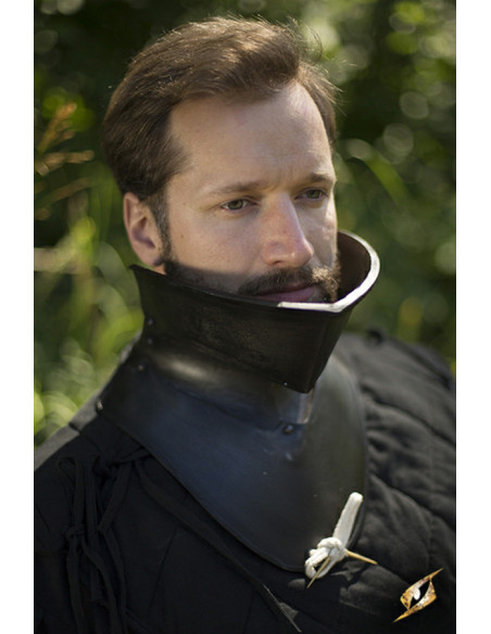 Haut gorgerin médiéval finition noire...