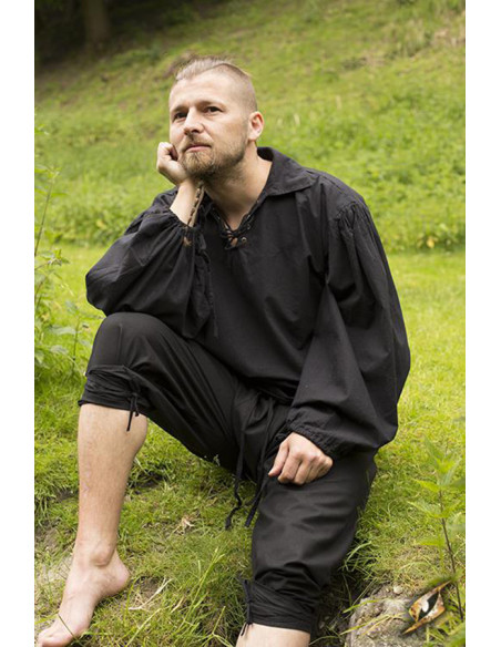 Pantalon pirate One Piece, coloris noir