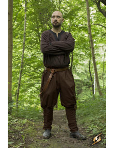 Pantalon médiéval marron à lacets, Epic Armory