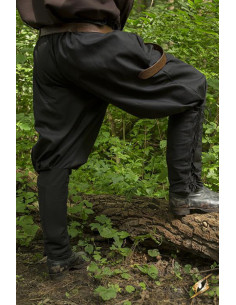 Pantalon médiéval noir à lacets, Epic Armoury