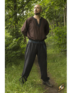 Pantalon médiéval basique en noir, Epic Armory