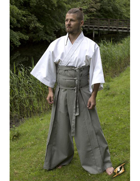 Pantalon de samouraï japonais vert,...