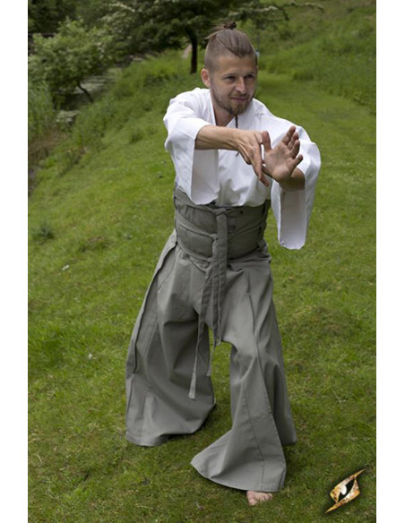 Pantalon de samouraï japonais vert,...