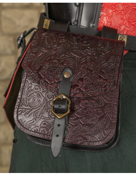 Sac médiéval Beatriz en cuir embossé...