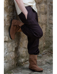 Pantalon médiéval Dirk, couleur marron